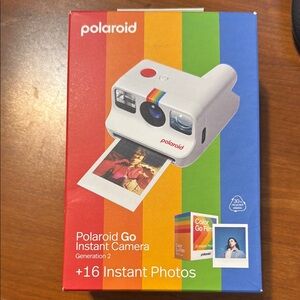 Polaroid White Instant Camera Film Photography